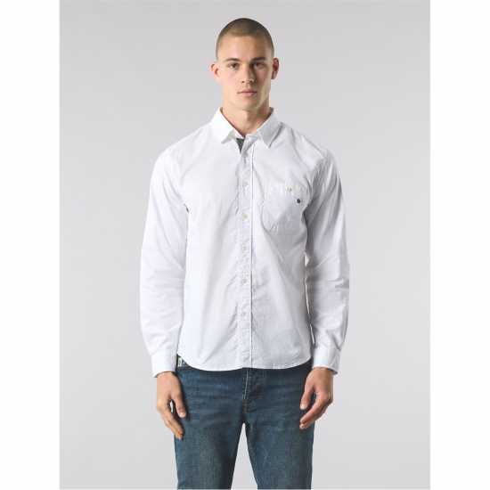 Pretty Green Pg House Pais Oxf Ls Sn61 White Pretty Green Pg House Pais Oxf Ls Sn61 White