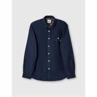 Pretty Green Pg House Pais Oxf Ls Sn61 Navy 