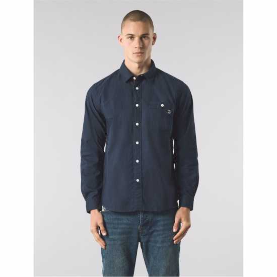Pretty Green Pg House Pais Oxf Ls Sn61 Navy Pretty Green Pg House Pais Oxf Ls Sn61 Navy