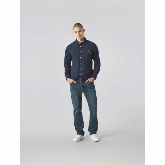 Pretty Green Pg House Pais Oxf Ls Sn61 Navy Pretty Green Pg House Pais Oxf Ls Sn61 Navy