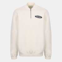 Jack Wills Americano Quarter Zip Sn54 Bone White 