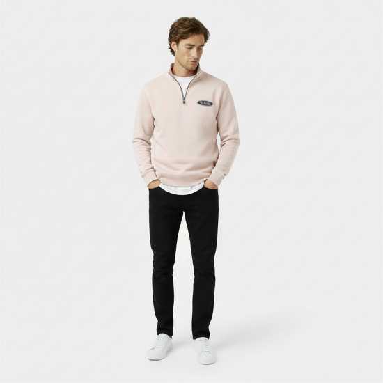 Jack Wills Men's Americano Cotton Long Sleeve Oversized Fit 1/4 Zip Fleece Костенобял Jack Wills Men's Americano Cotton Long Sleeve Oversized Fit 1/4 Zip Fleece Костенобял