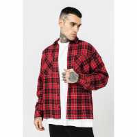 Фланелена Риза Check Flannel Shirt Red  