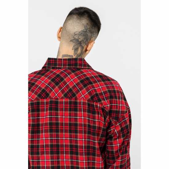 Фланелена Риза Check Flannel Shirt Red  
