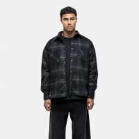 Good For Nothing Blend Check Overshirt Black  Мъжки ризи