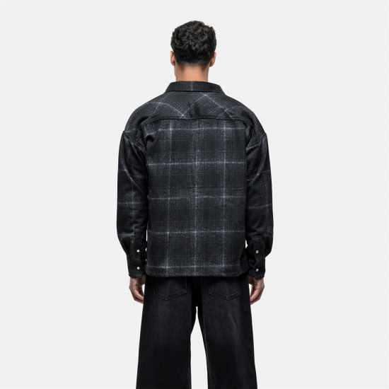 Good For Nothing Blend Check Overshirt Black  Мъжки ризи
