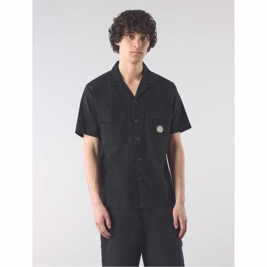 Pretty Green Pg Stamford Cubancol Sn53 Черно Мъжки ризи
