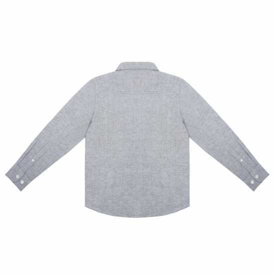 Firetrap Long-Sleeve Oxford Shirt Сиво Firetrap Long-Sleeve Oxford Shirt Сиво