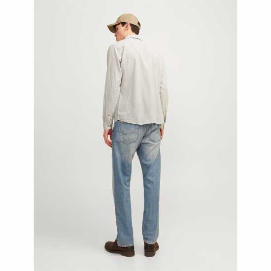 Jack And Jones Long Sleeve Linen Shirt Посуда Мъжки ризи