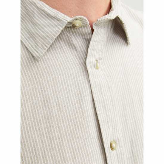 Jack And Jones Long Sleeve Linen Shirt Посуда Мъжки ризи