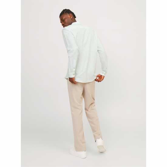 Мъжки ризи Jack And Jones Long Sleeve Linen Shirt Успокояващо море Jack And Jones Long Sleeve Linen Shirt Успокояващо море Мъжки ризи