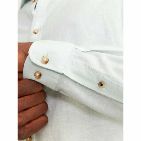 Мъжки ризи Jack And Jones Long Sleeve Linen Shirt Успокояващо море Jack And Jones Long Sleeve Linen Shirt Успокояващо море Мъжки ризи