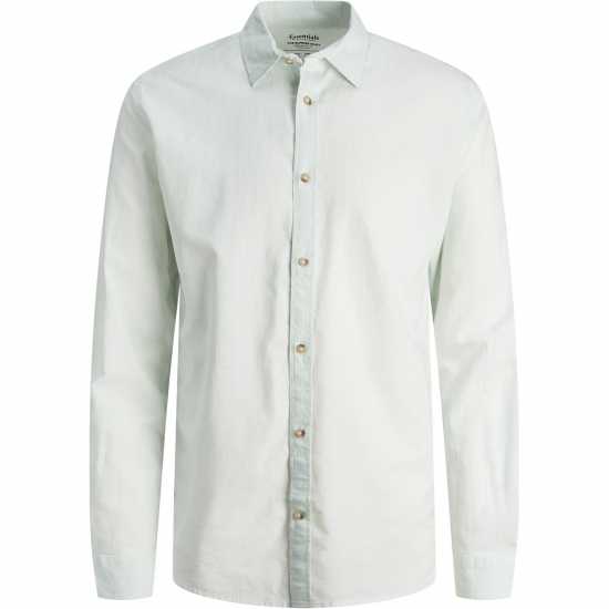 Мъжки ризи Jack And Jones Long Sleeve Linen Shirt Успокояващо море Jack And Jones Long Sleeve Linen Shirt Успокояващо море Мъжки ризи