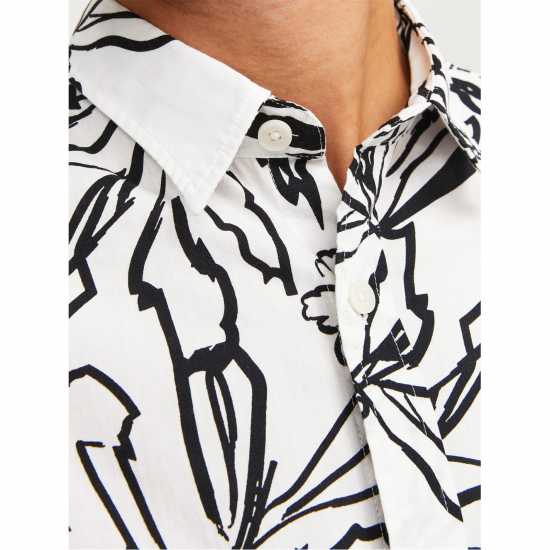 Мъжка Риза Jack And Jones Short Sleeve Aop Shirt Mens Облачен Танцьор Мъжки ризи