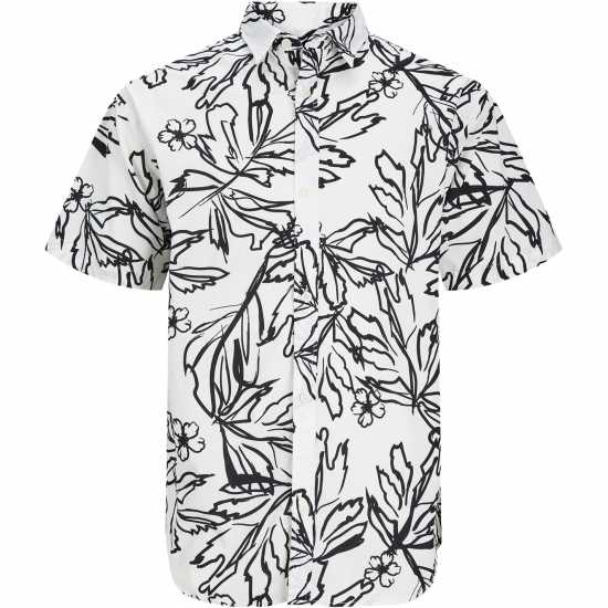 Мъжка Риза Jack And Jones Short Sleeve Aop Shirt Mens Облачен Танцьор Мъжки ризи
