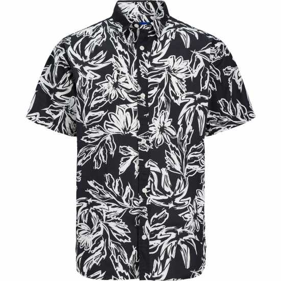 Мъжки ризи Мъжка Риза Jack And Jones Short Sleeve Aop Shirt Mens Черно Мъжка Риза Jack And Jones Short Sleeve Aop Shirt Mens Черно Мъжки ризи