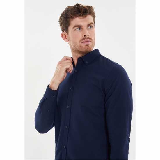 Мъжки ризи Мъжка Риза Дълъг Ръкав Threadbare 2 Pack Beaconsfield Long Sleeve Shirt Mens Мъжка Риза Дълъг Ръкав Threadbare 2 Pack Beaconsfield Long Sleeve Shirt Mens Мъжки ризи