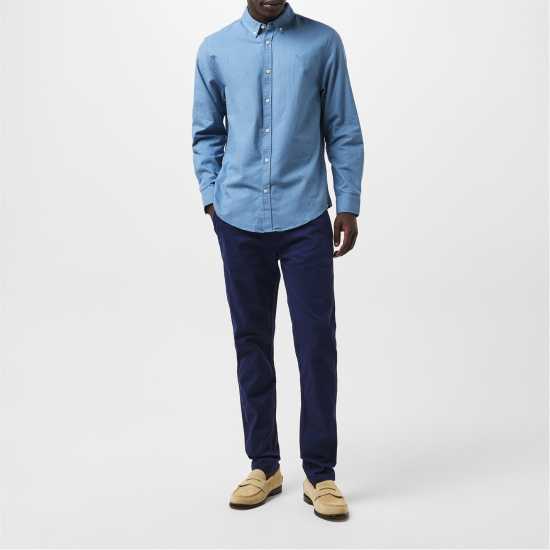 Мъжки ризи Мъжка Риза Дълъг Ръкав Threadbare 2 Pack Beaconsfield Long Sleeve Shirt Mens Мъжка Риза Дълъг Ръкав Threadbare 2 Pack Beaconsfield Long Sleeve Shirt Mens Мъжки ризи