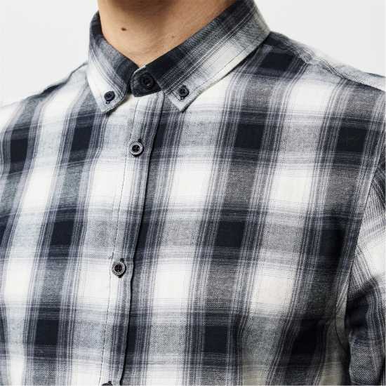Мъжки ризи Карирана Дамска Риза Threadbare Check Shirt Черно Карирана Дамска Риза Threadbare Check Shirt Черно Мъжки ризи