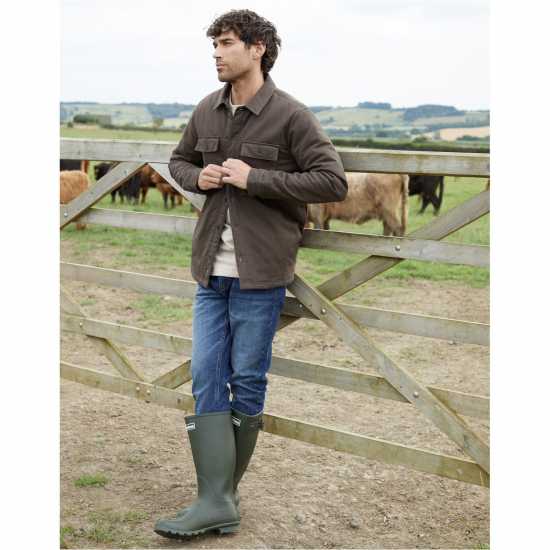 Мъжки ризи Threadbare Check Lined Shacket Mens Threadbare Check Lined Shacket Mens Мъжки ризи