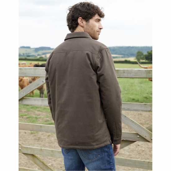 Мъжки ризи Threadbare Check Lined Shacket Mens Threadbare Check Lined Shacket Mens Мъжки ризи