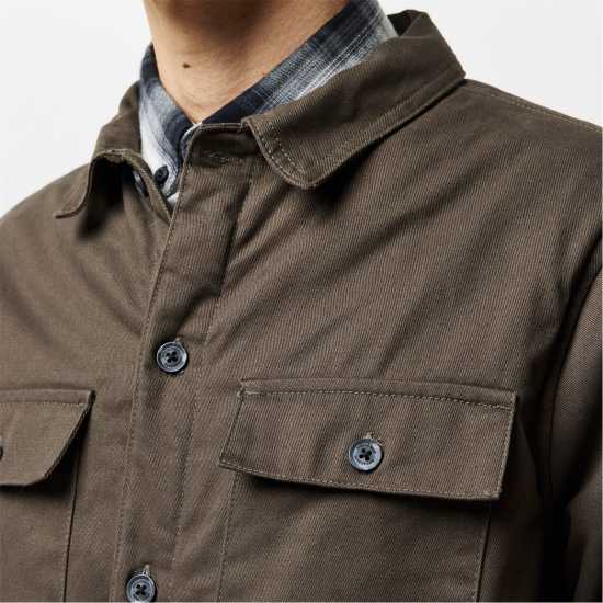 Мъжки ризи Threadbare Check Lined Shacket Mens Threadbare Check Lined Shacket Mens Мъжки ризи