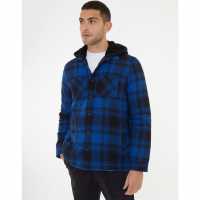 Threadbare Hooded Checked Shacket Mens  Мъжки ризи
