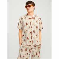 Карирана Мъжка Риза Jack And Jones Check Shirt Mens Лунна лъчина Мъжки ризи