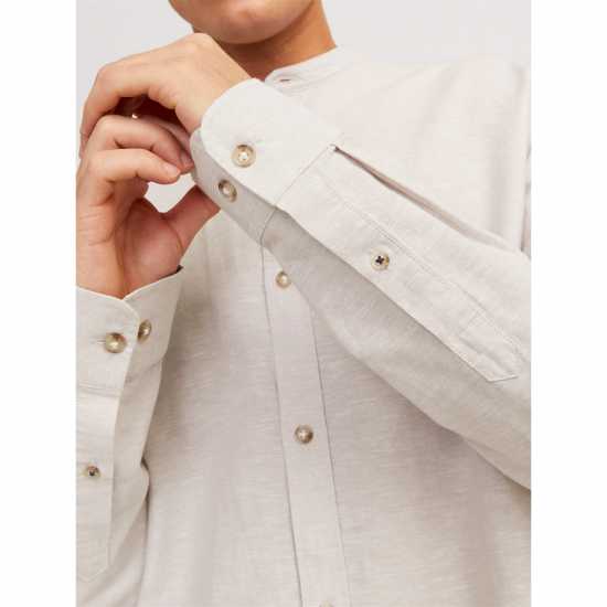 Jack And Jones Long-Sleeve Buttoned Linen Shirt Посуда Jack And Jones Long-Sleeve Buttoned Linen Shirt Посуда