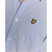 Lyle And Scott Lyle Check Ls Shirt Sn62 Chalk Blue W444 Lyle And Scott Lyle Check Ls Shirt Sn62 Chalk Blue W444