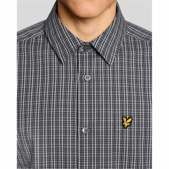 Lyle And Scott Lyle Check Ls Shirt Sn62 Dark Navy Z271 