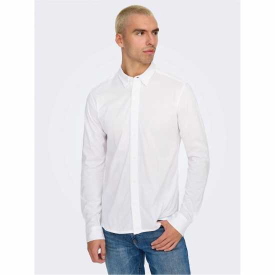 Мъжки ризи Only Shirt Sn99 Bright White Only Shirt Sn99 Bright White Мъжки ризи