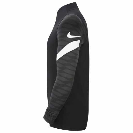 Nike Dri-Fit Strike Soccer Drill Top Mens Black/White Мъжки тениски с яка