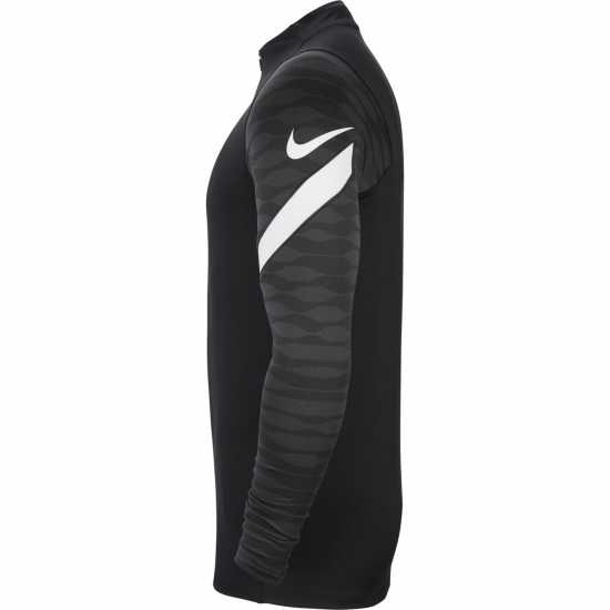 Nike Dri-Fit Strike Soccer Drill Top Mens Black/White Мъжки тениски с яка