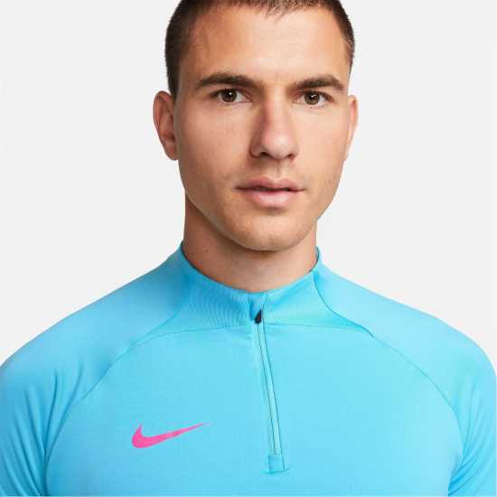 Nike Dri-Fit Strike Soccer Drill Top Mens Baltic Blue Мъжки ризи