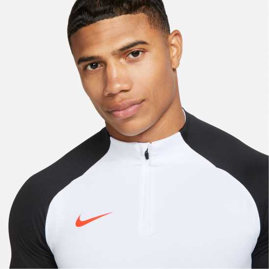 Nike Dri-Fit Strike Soccer Drill Top Mens White/Black Мъжки ризи