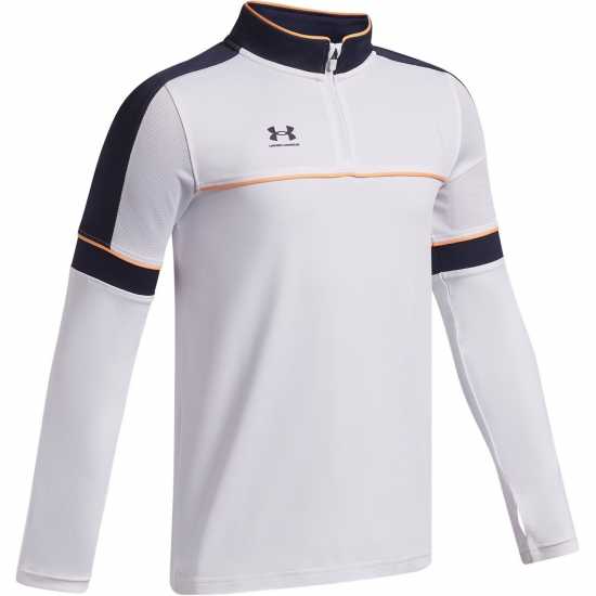 Under Armour Challenger Training Quarter Zip Juniors White/Navy 
