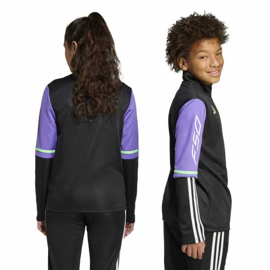Adidas Детска Спортна Тениска F50 Training Top Juniors  Детски горнища с цип