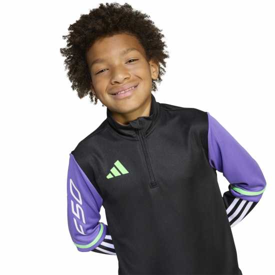 Adidas Детска Спортна Тениска F50 Training Top Juniors  Детски горнища с цип