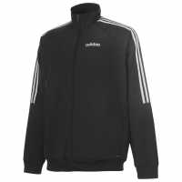 Sale Adidas Mens Sereno Presentation Jacket Black/White Мъжко облекло за едри хора