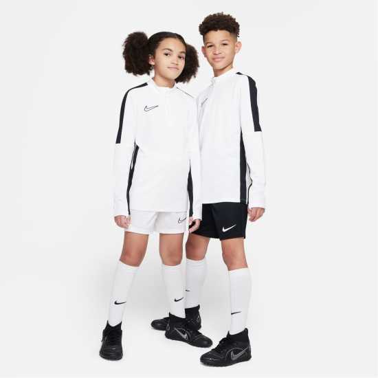 Nike Детско Горнище За Тренировка Academy Drill Top Juniors White/Black Детски горнища с цип