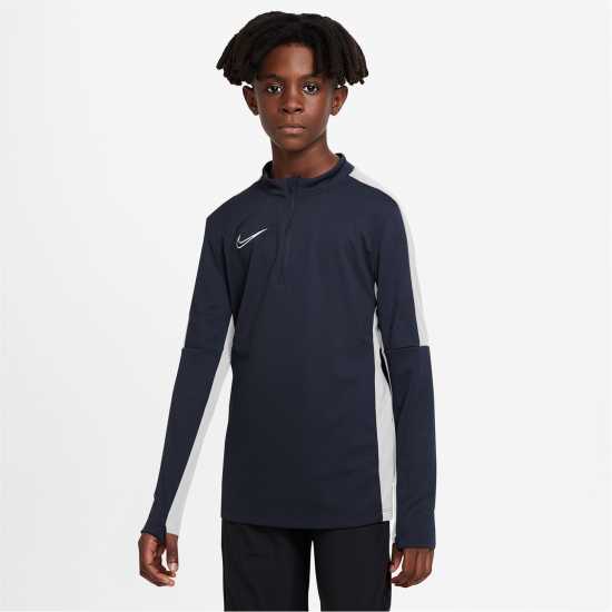 Nike Детско Горнище За Тренировка Academy Drill Top Juniors Обсидиан/Бял Детски горнища с цип