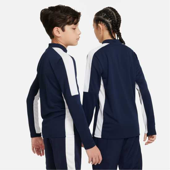 Nike Детско Горнище За Тренировка Academy Drill Top Juniors Обсидиан/Бял Детски горнища с цип