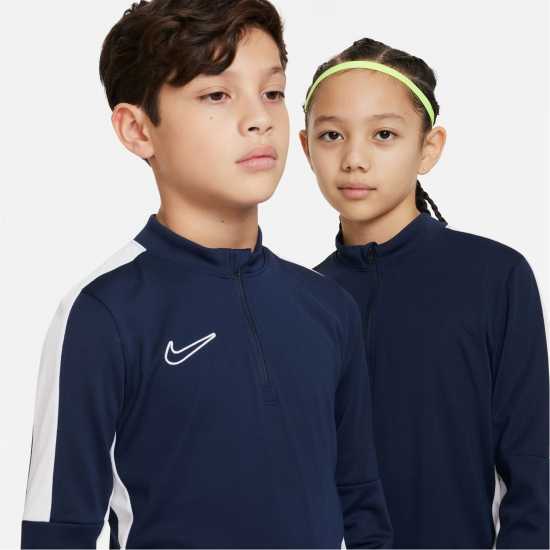 Nike Детско Горнище За Тренировка Academy Drill Top Juniors Obsidian/white Детски горнища с цип