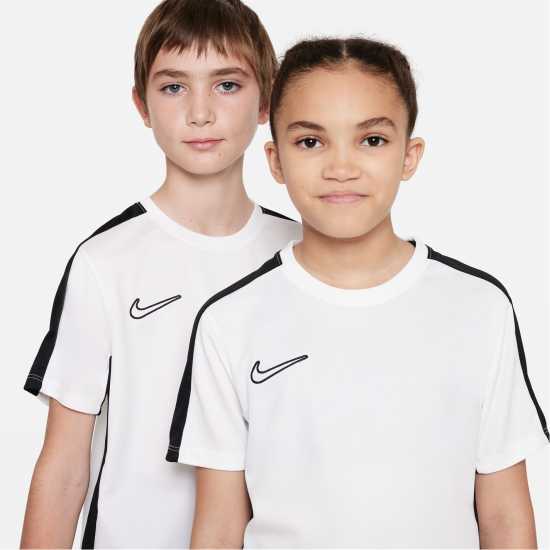Nike Academy Top Juniors Бяло/Черно Детски тениски и фланелки