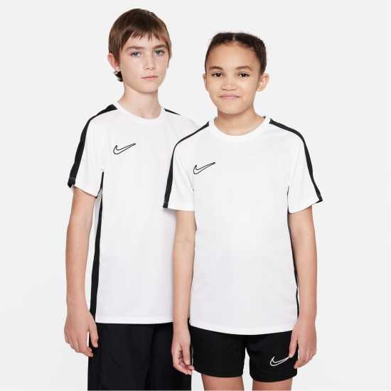 Nike Academy Top Juniors Бяло/Черно Детски тениски и фланелки