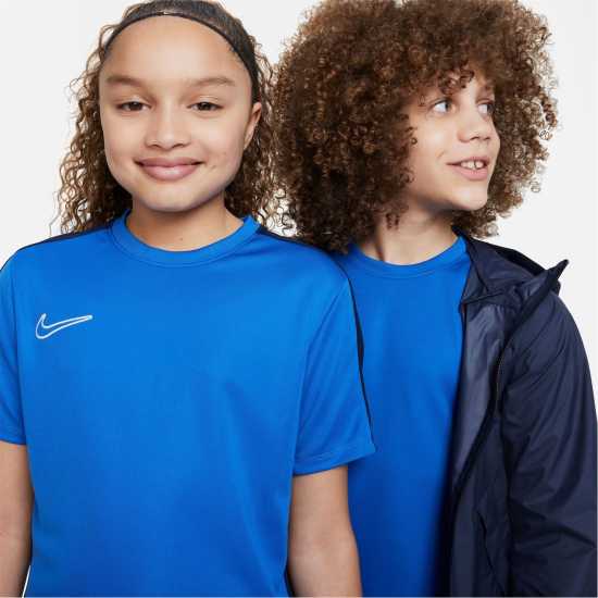 Детски тениски и фланелки Nike Academy Top Juniors Синьо/Обсиднено/Бяло Nike Academy Top Juniors Синьо/Обсиднено/Бяло Детски тениски и фланелки
