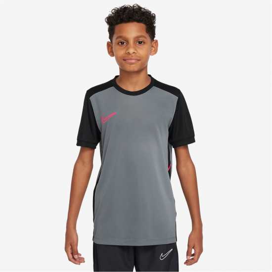 Nike Academy Top Juniors Grey/Black Детски тениски и фланелки