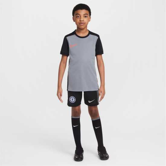 Nike Academy Top Juniors Grey/Black Детски тениски и фланелки