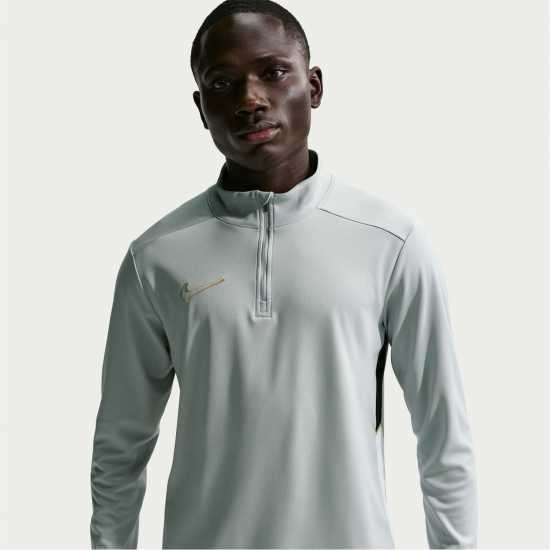 Nike Academy Drill Top Mens Grey/Gold Nike Academy Drill Top Mens Grey/Gold